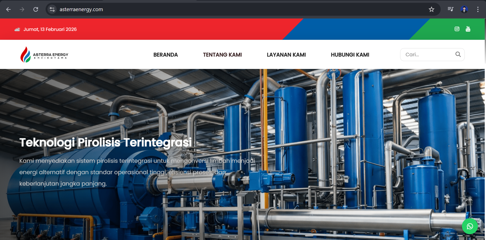 Website Company Profile Asterra Energy - Laravel Web Development Project
