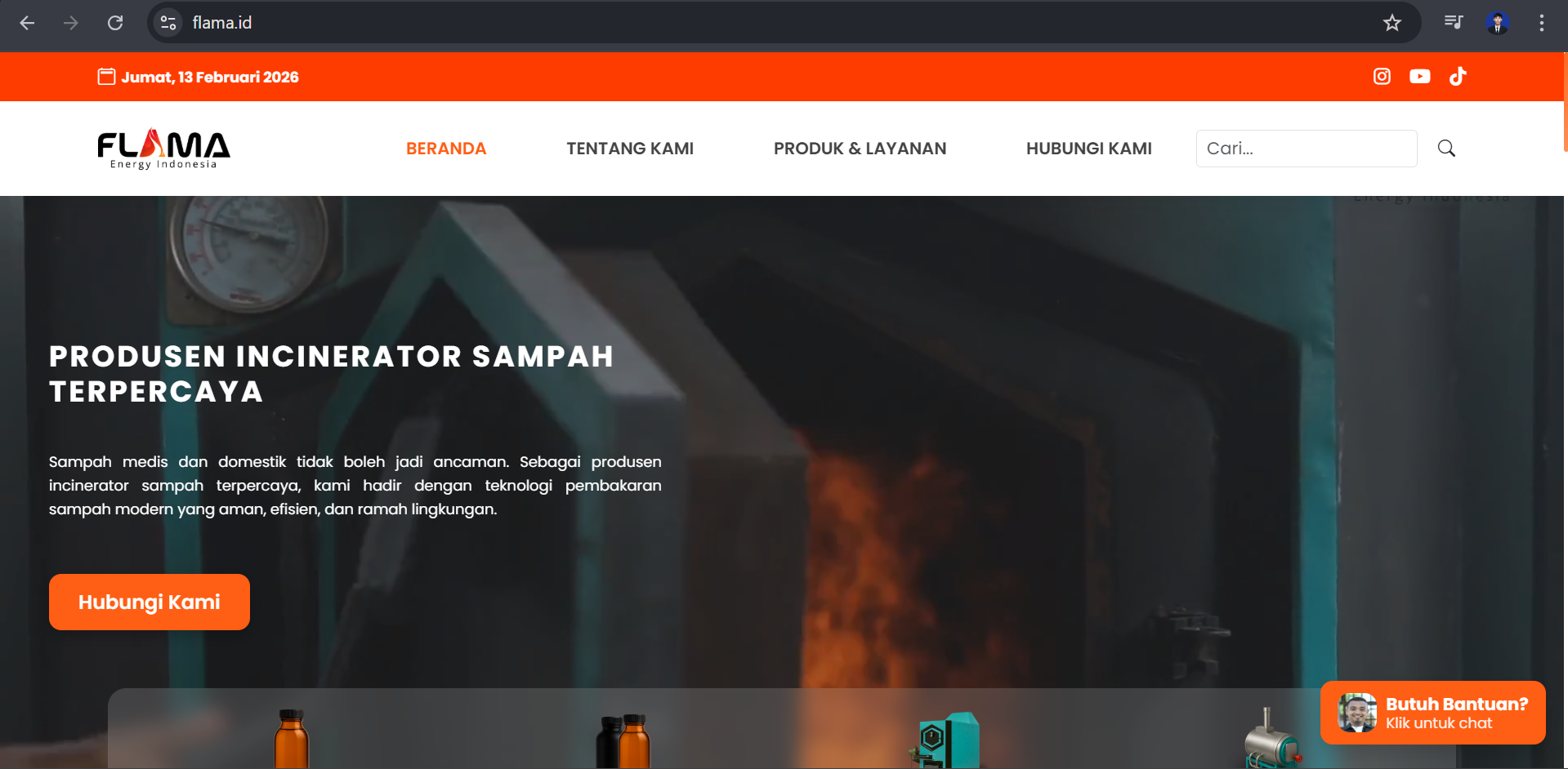 Website Flama.id - Pengembangan Website Company Profile