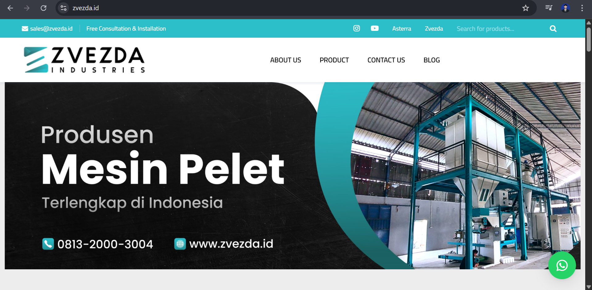 Website Zvezda.id - Maintenance dan Optimasi Website WordPress